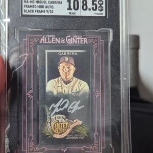Miguel Cabrera Framed Mini Autograph Card